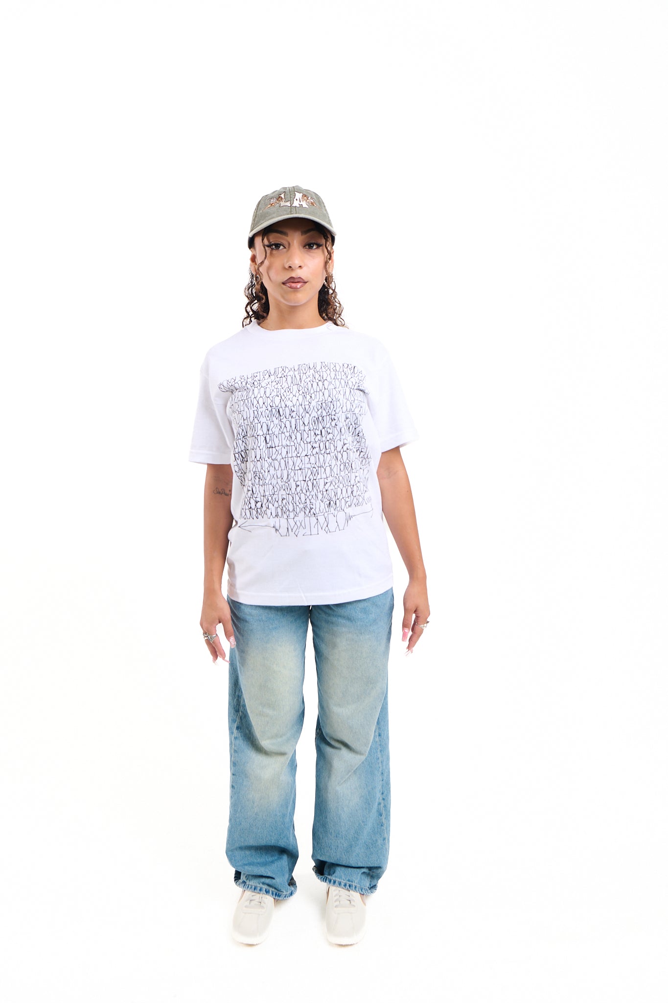 Neighborhood Roll Call T-Shirt by DEFER (White)