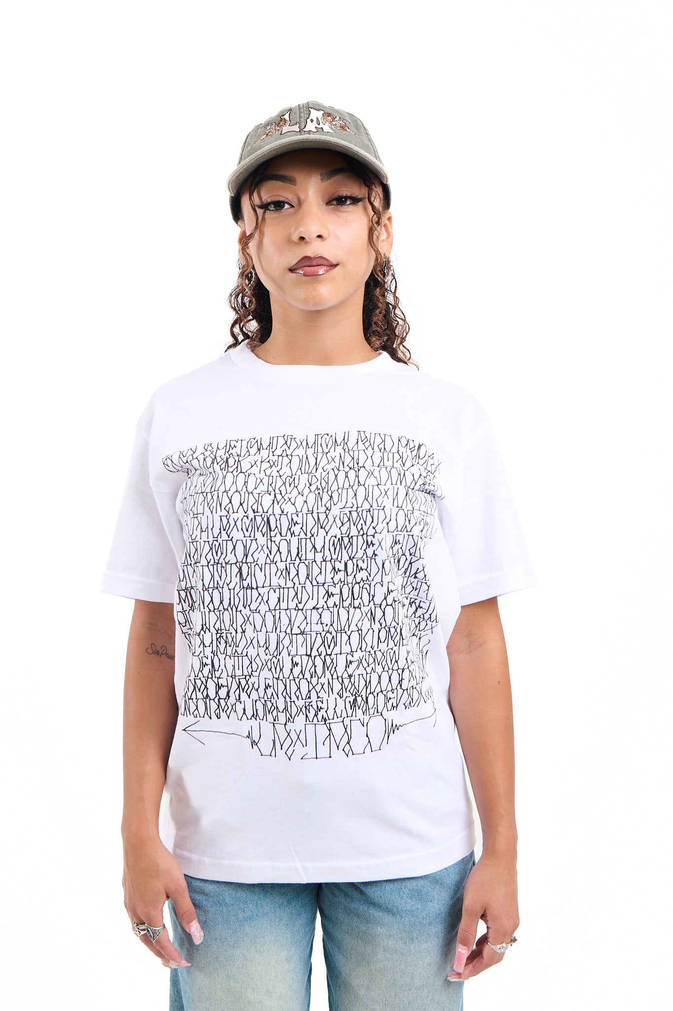 Neighborhood Roll Call T-Shirt by DEFER (White)
