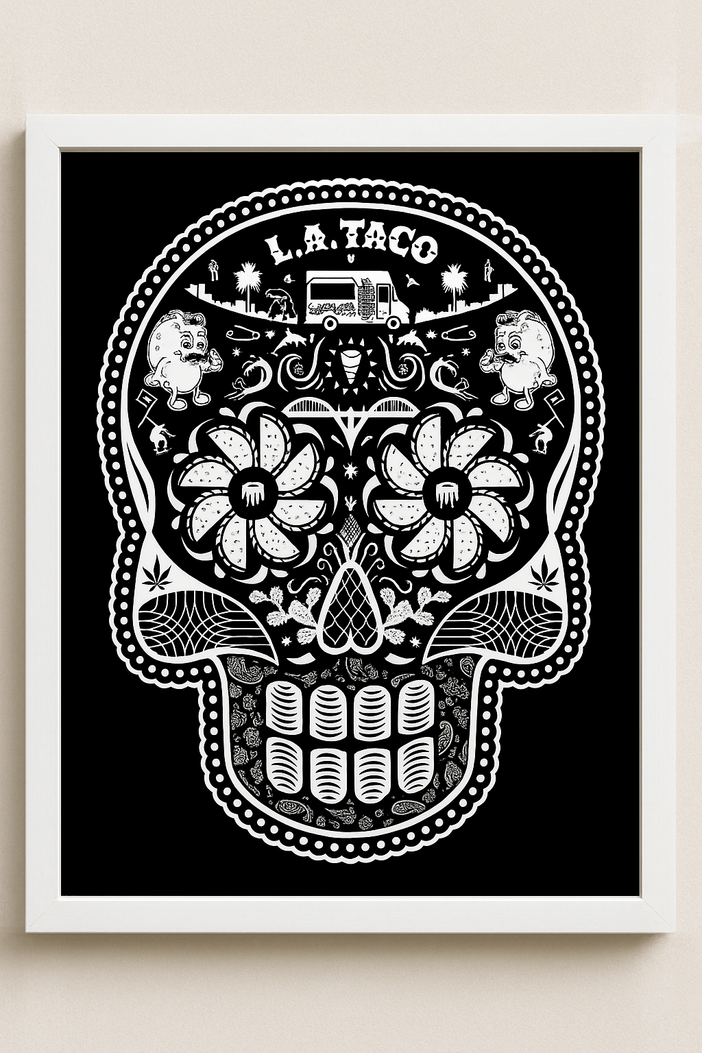 Calavera L.A. TACO Print by Ernesto Yerena