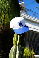 L.A. Hat (White and Blue)