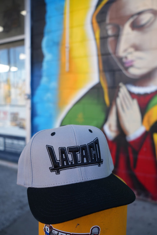 L.A. TACO Plaque Hat (Grey and Black)