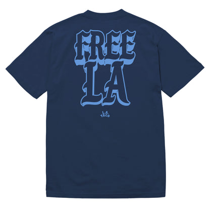 FREE L.A. T-Shirt (Dark Blue and Teal)