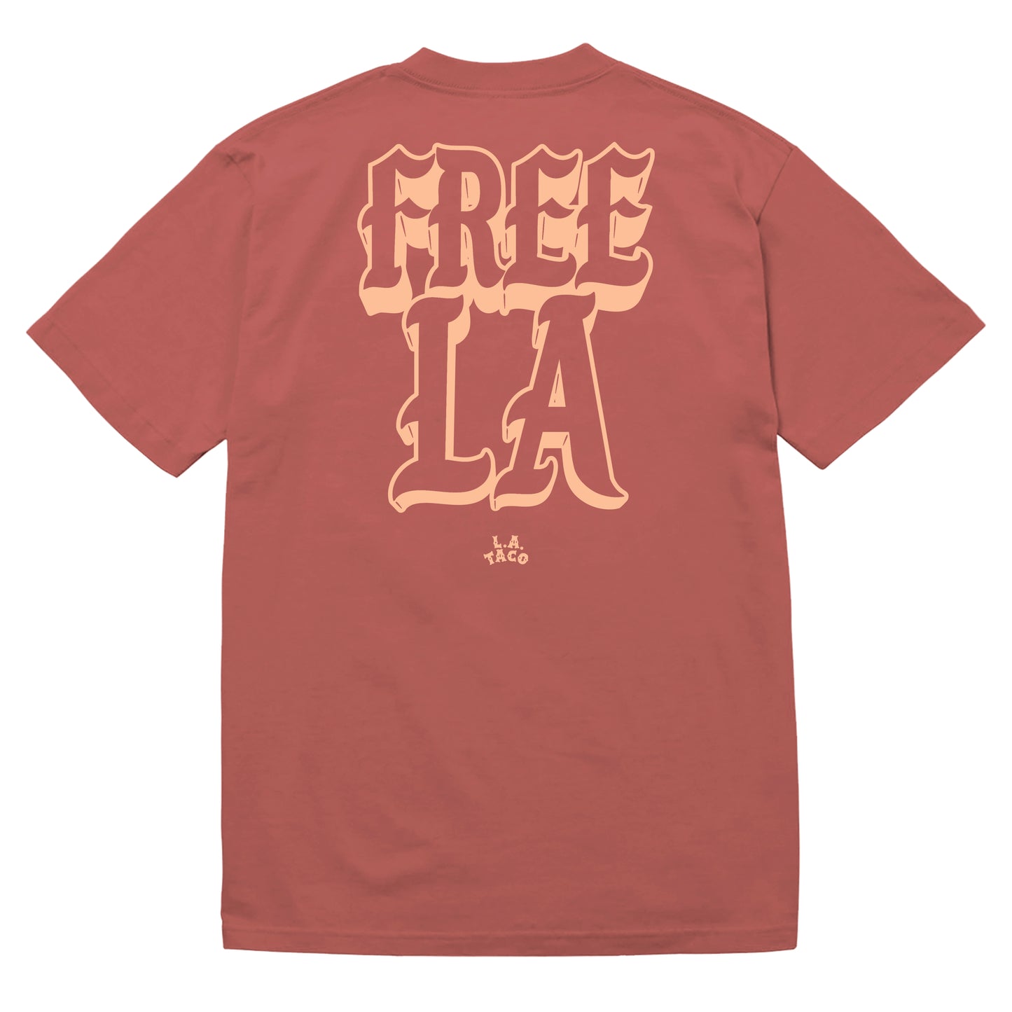 FREE L.A. TACO T-Shirt (Terracota and Cream)