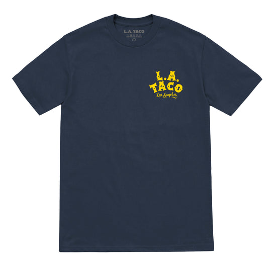 Original L.A. TACO T-Shirt (Navy Blue and Yellow)