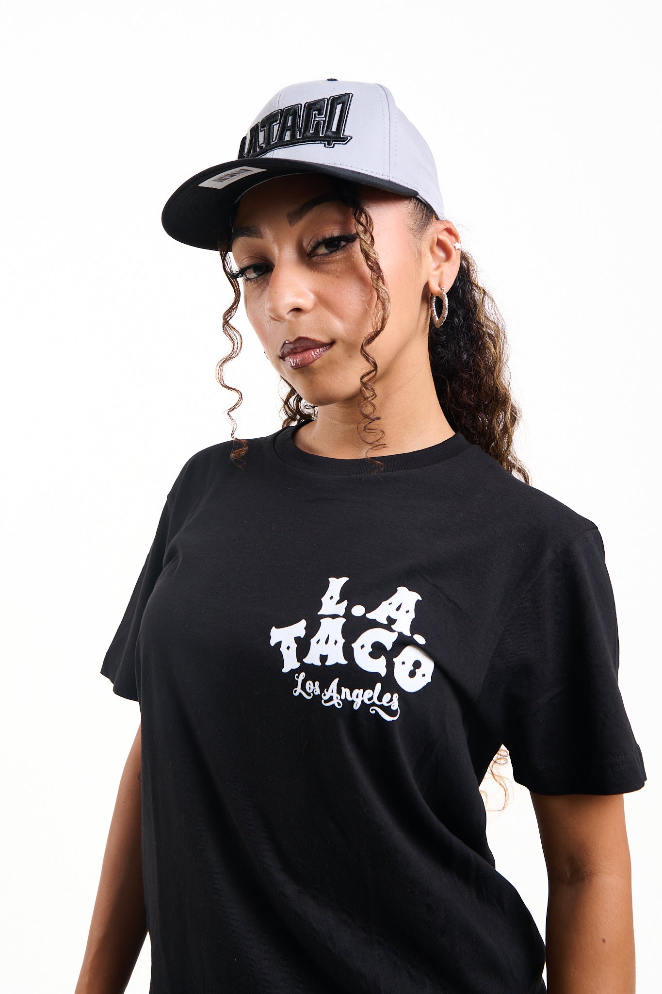 L.A. TACO Plaque Hat (Grey and Black)