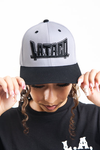 L.A. TACO Plaque Hat (Grey and Black)