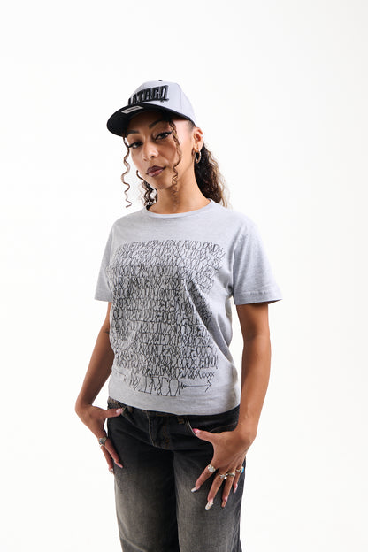 Neighborhood Roll Call T-Shirt by DEFER (Heather Grey)