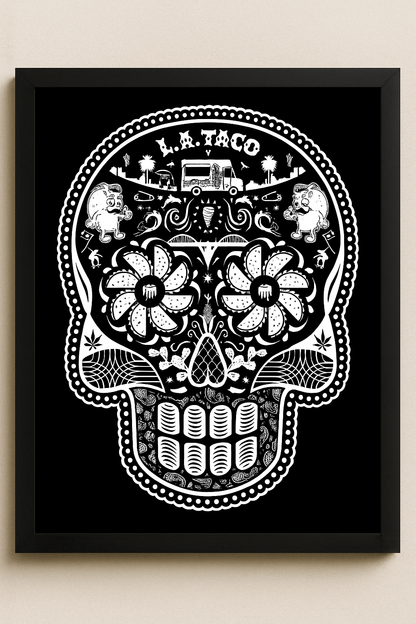 Calavera L.A. TACO Print by Ernesto Yerena